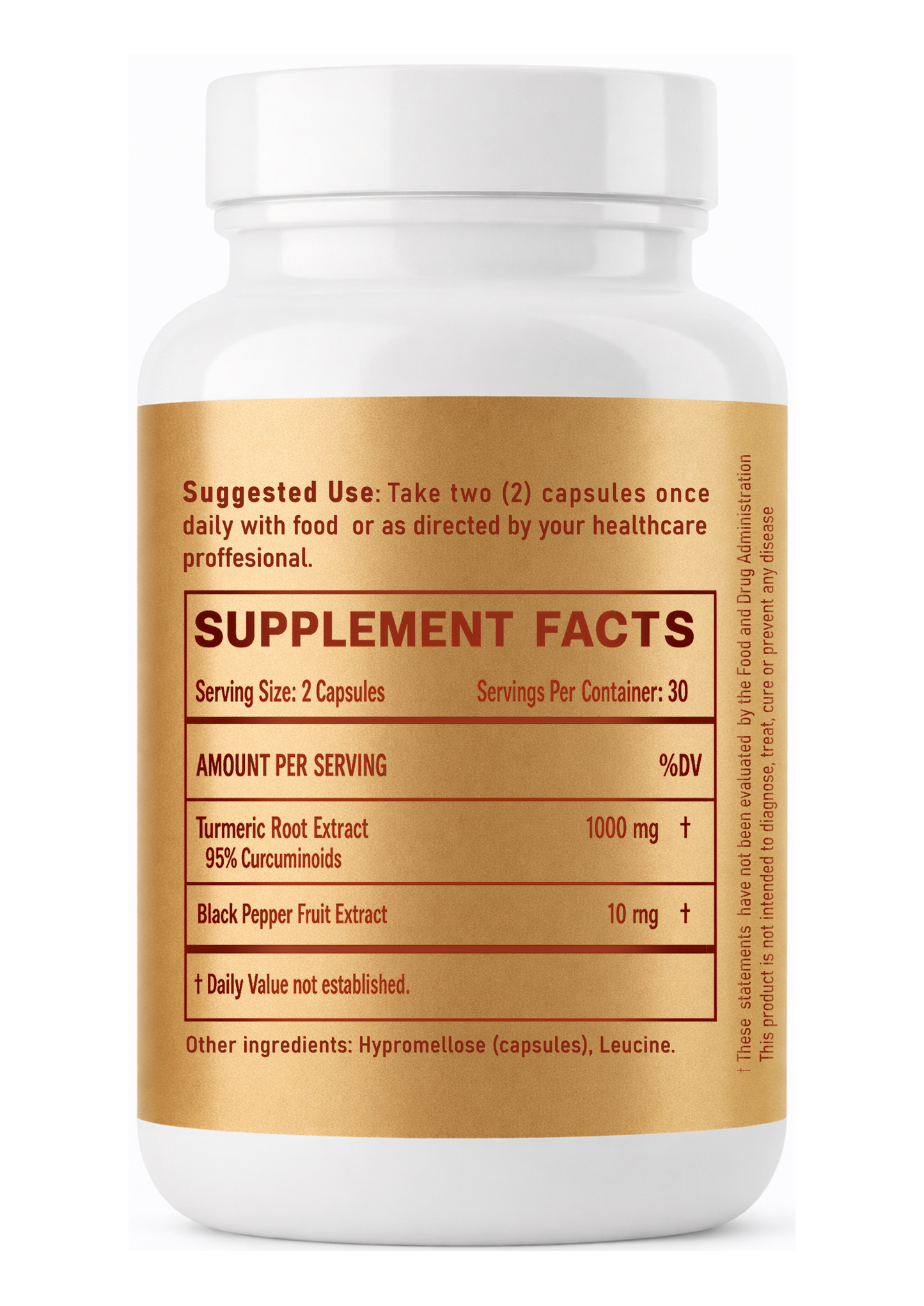 Turmeric Curcumin Supplement with Black Pepper Extract – Joint Cognitive and Immune Support – Vegan Non GMO Gluten Free – 60 Veggie Capsules