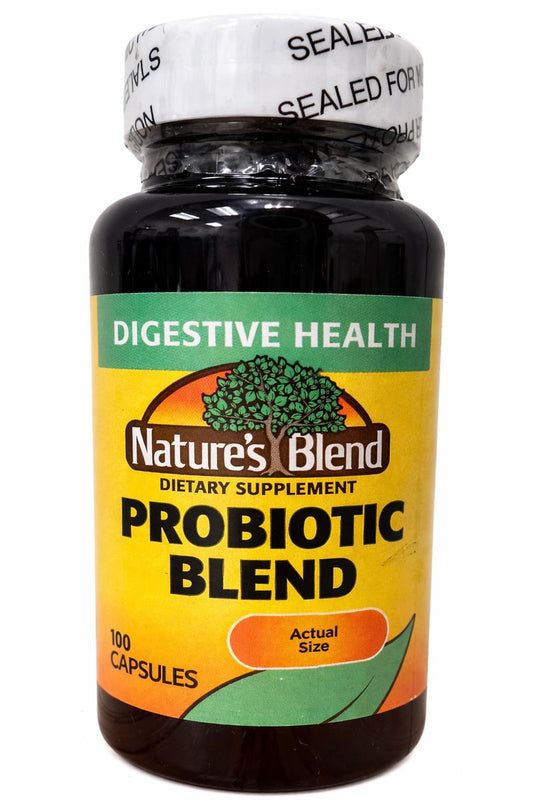 Nature’s Blend Probiotic Blend – Digestive Health Dietary Supplement - 100 Capsules
