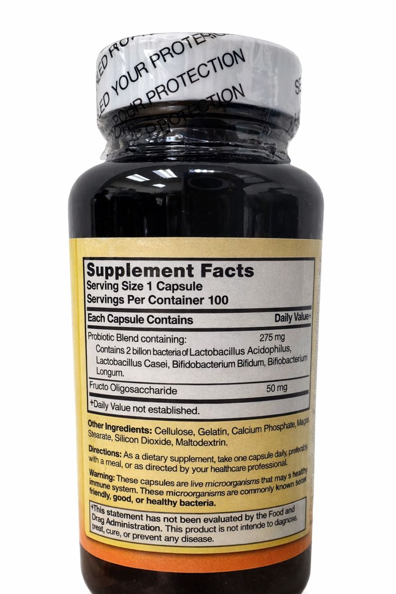 Nature’s Blend Probiotic Blend – Digestive Health Dietary Supplement - 100 Capsules